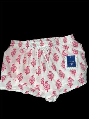 Roller Rabbit X Target pink bouquet drawstring shorts-Brand New!